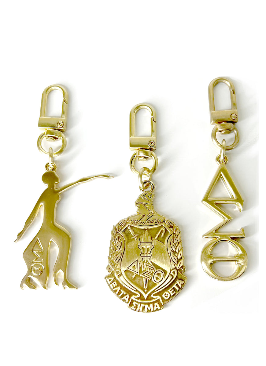The AKA Handbag Charm Keychain GOLD – 1-800-LOVE-DST