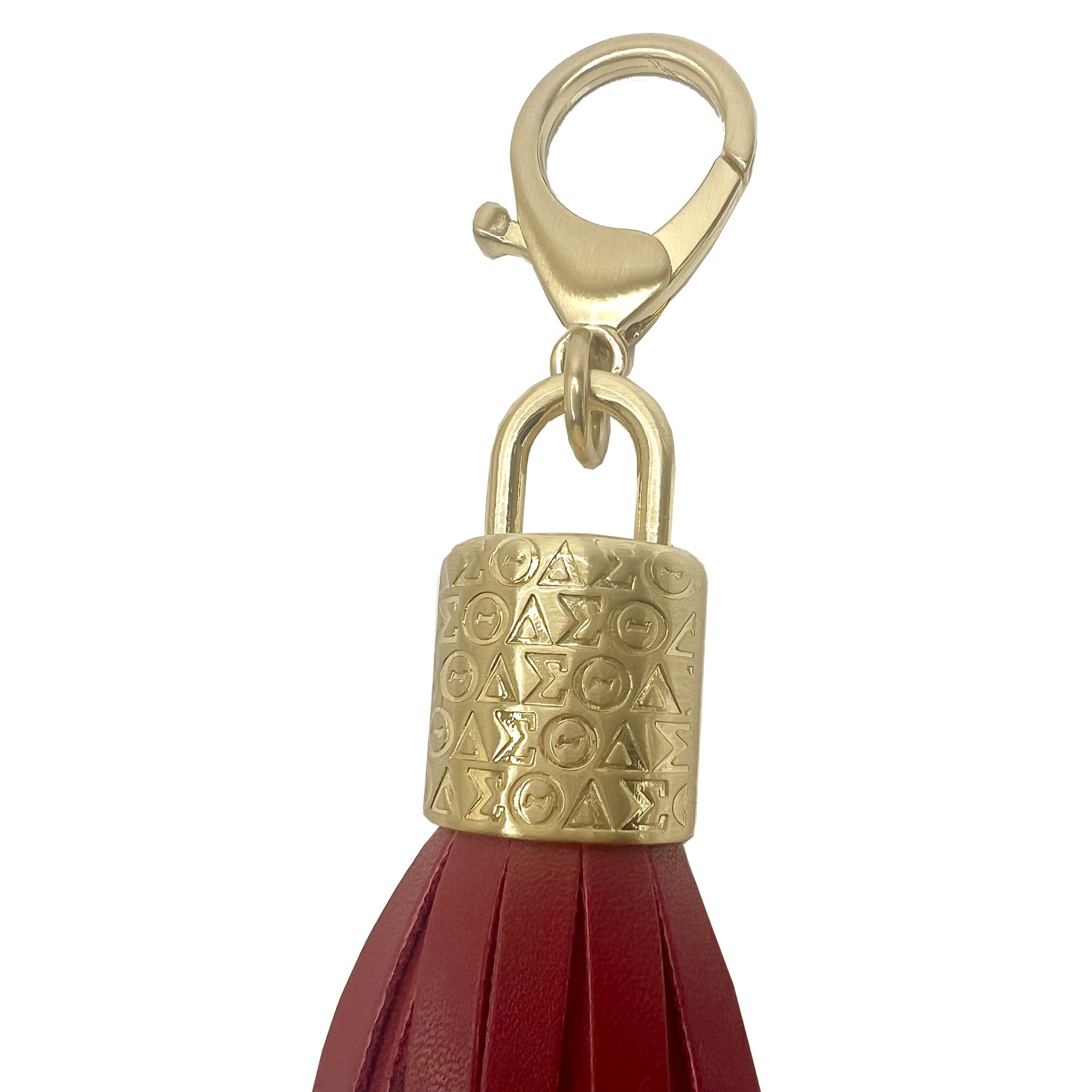 2 for Special Delta Sigma Theta DST Red Faux Leather Tassel Charm